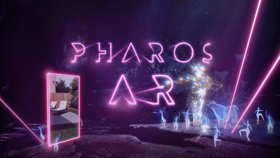 electric signage that reads Pharos AR