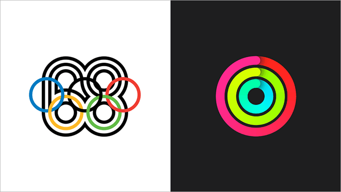  Mexico68 Olympic logo and Apple Activity iOS branding