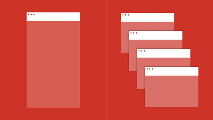  Graphic of singe page (left) and multiple pages (right)