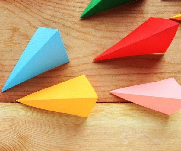 colorful paper darts