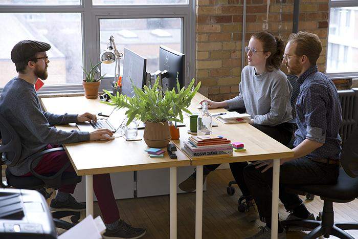  Some of the RallyRally team at work in Toronto. Image by Chris Lynn.