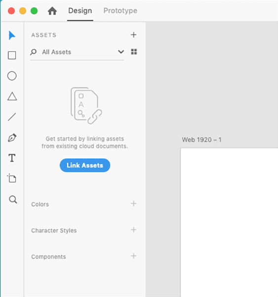 A screenshot displaying how to import the saved Semantic UI kit in the link assets panel.