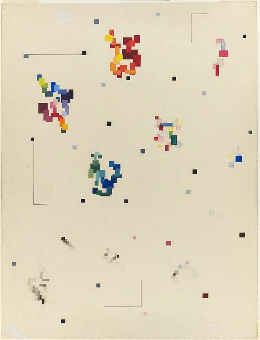 Albert Szabo, Exercise in color and shape relations, c. 1945.