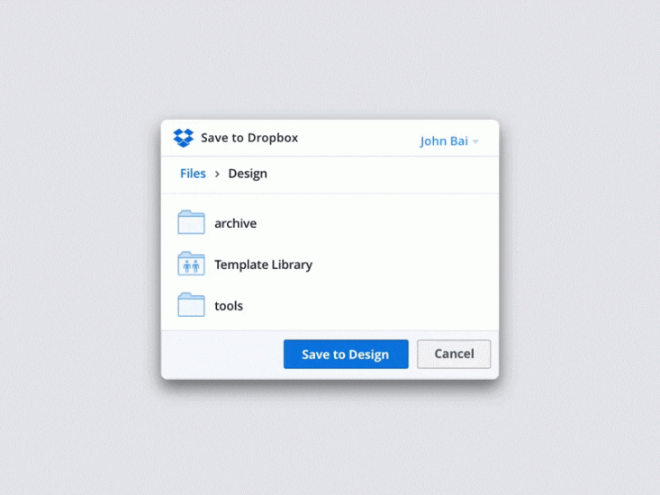 dropbox save box