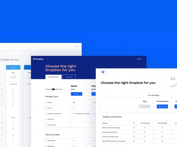 Dropbox header images