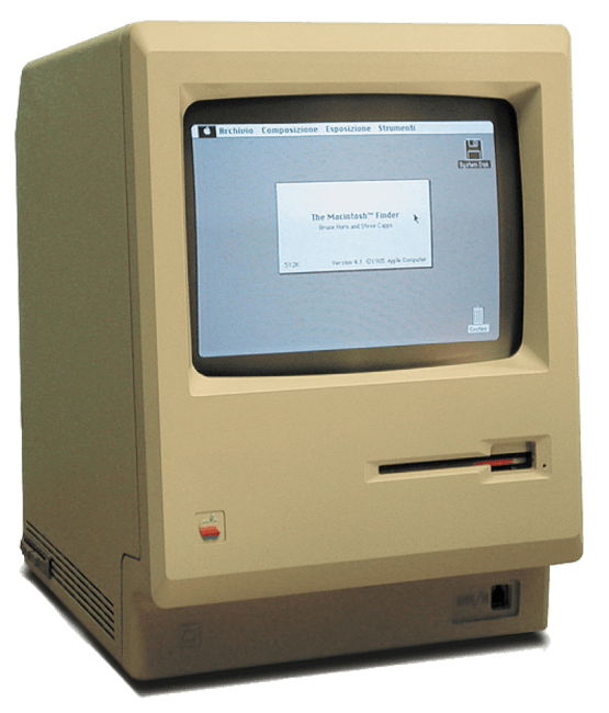 Old Apple Macintosh computer