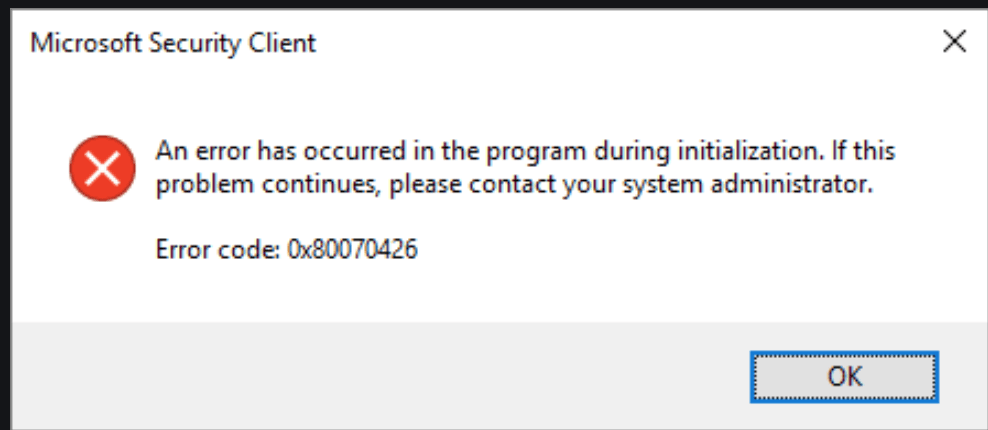 Part of a UX writer's job is making sure users don't have to decipher ambiguous error codes like 'Error Code: 0x80070426'.