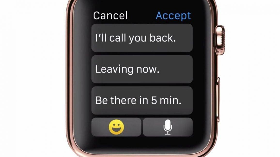 apple watch messaging interface 