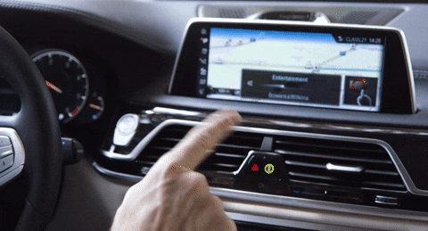 gif of BMW gesture control
