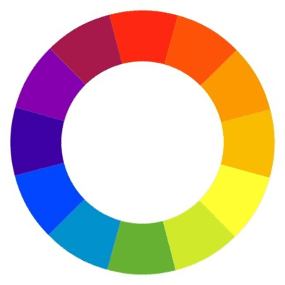 Twelve color wheel