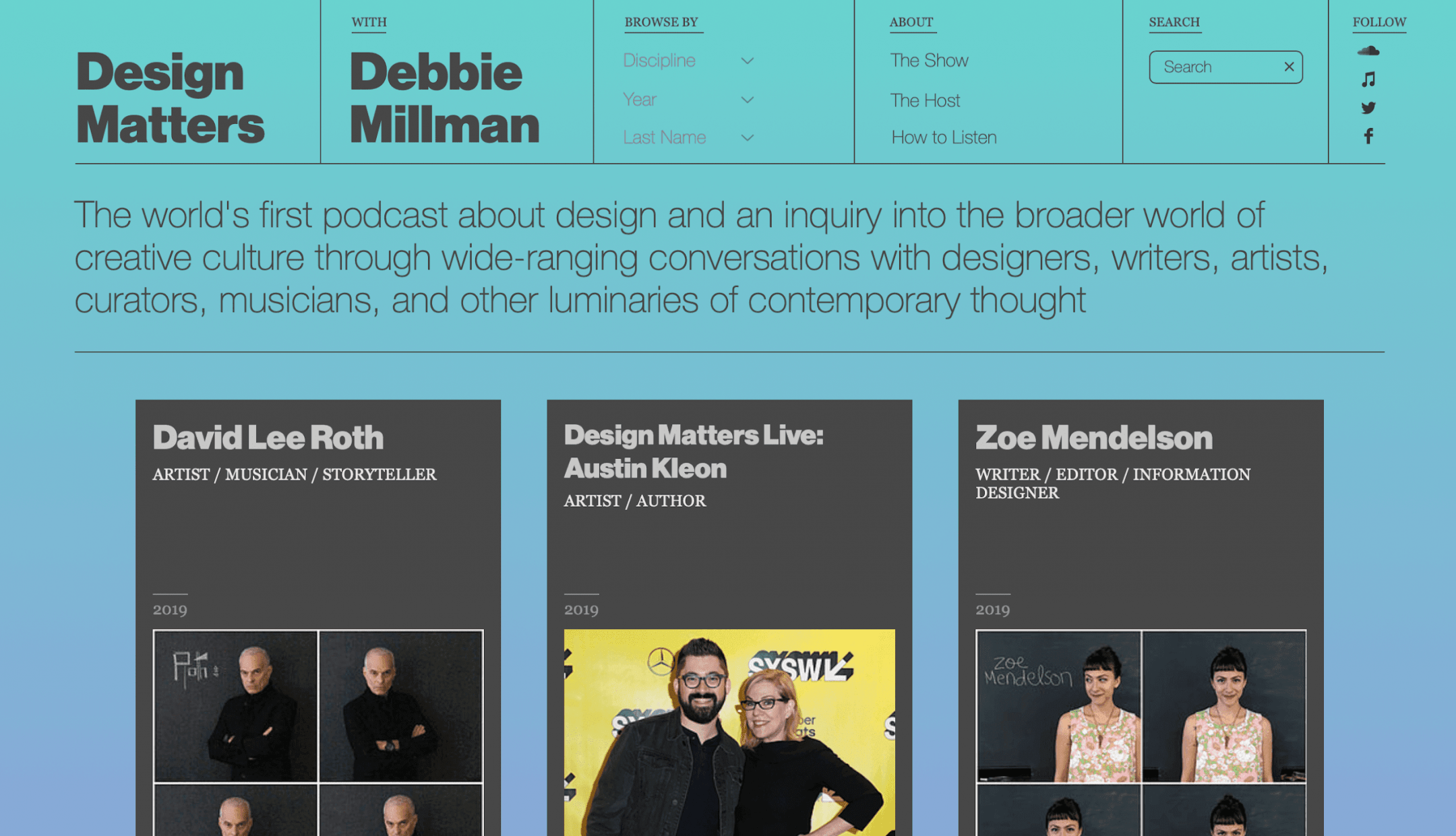 A screenshot from debbiemillman.com