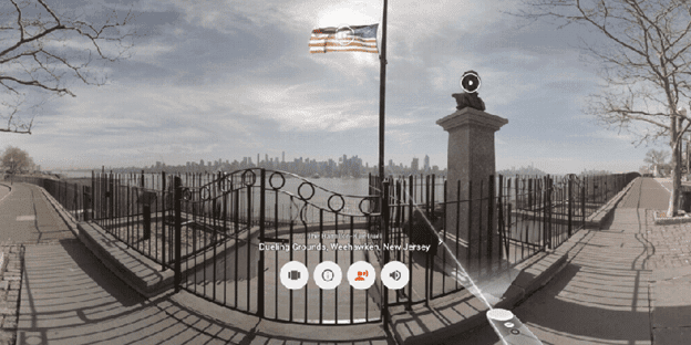A virtual reality street view from Google Expeditions