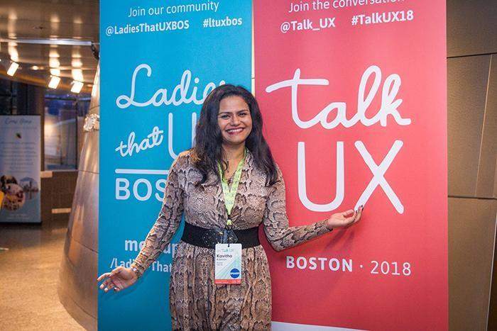 Kavitha Krishnan at Talk UX Boston October 2018