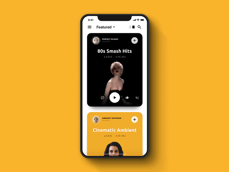 Gif of ux animation moving the app along