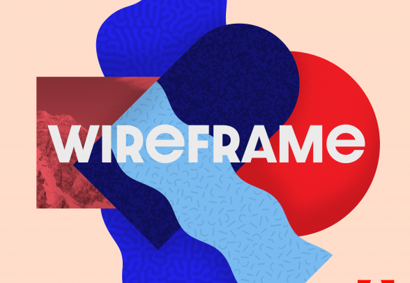 Wireframe with Adobe logo