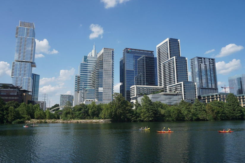 With a population of 950,000 people and a nice warm climate, Austin is a good place to work and live.