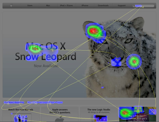 A mouse tracking heat map software. It combines a heat map with the path of a user’s pointer.