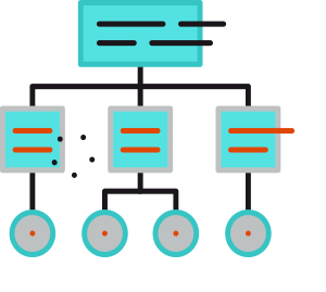 The hierarchical model is used in web applications that contain a large amount of data.