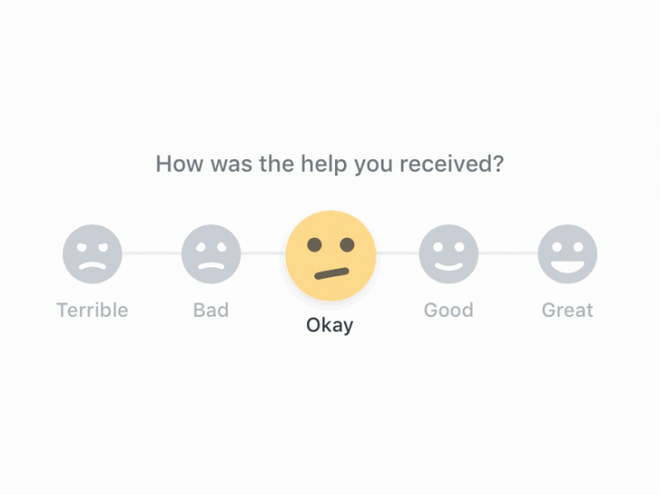 Incorporate micro-interactions into your feedback process for a great user experience.