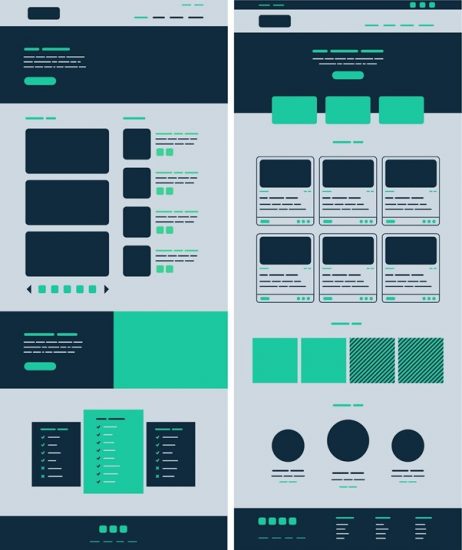 The Gestalt principle of similarity can be used in navigation, headings, and other elements of page layout. 