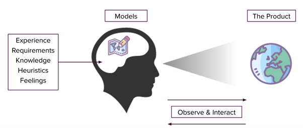 An illustration of how mental models work. 