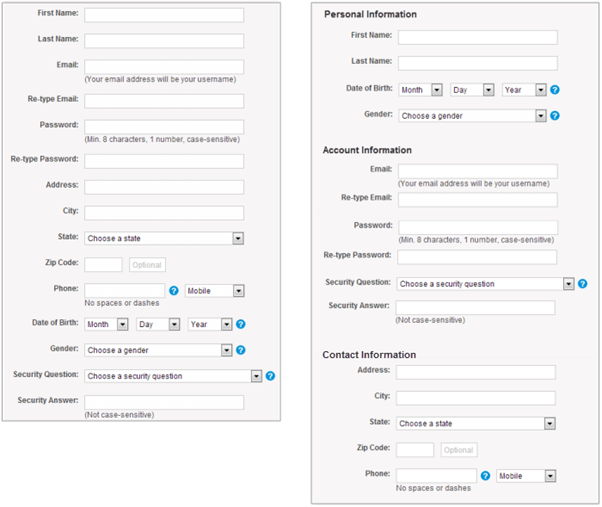 For the best form-fill experience, group related fields together. 