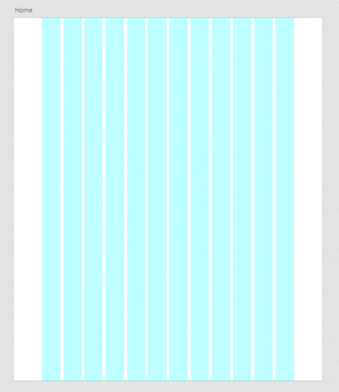 A 12-column grid is good for web page design. Adobe XD’s layout grids help designers create consistent, organized designs for different screen sizes and manage the proportions between elements. 