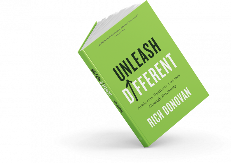 Book cover art for Unleash Different by Rich Donovan.