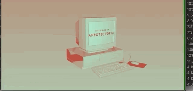 An animated promo for The School of Afrotectopia.