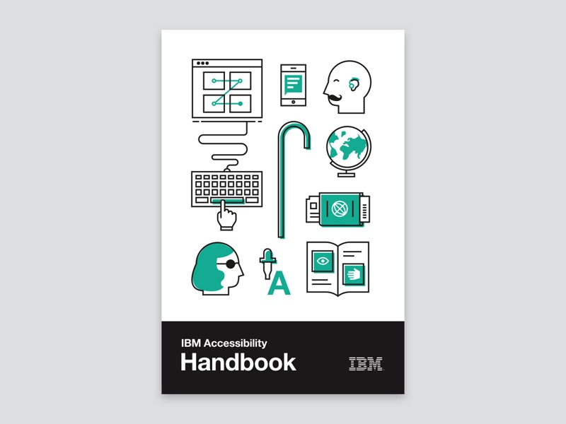 Illustration of the IBM Accessibility Handbook cover