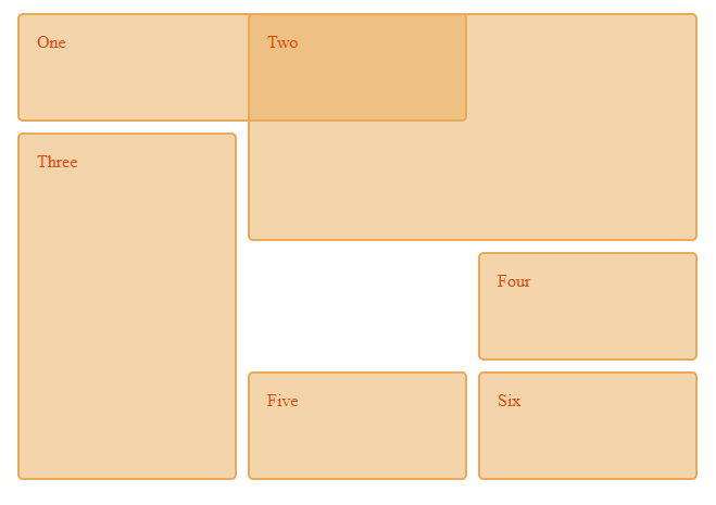 An example of a CSS Grid layout created using Flexbox.